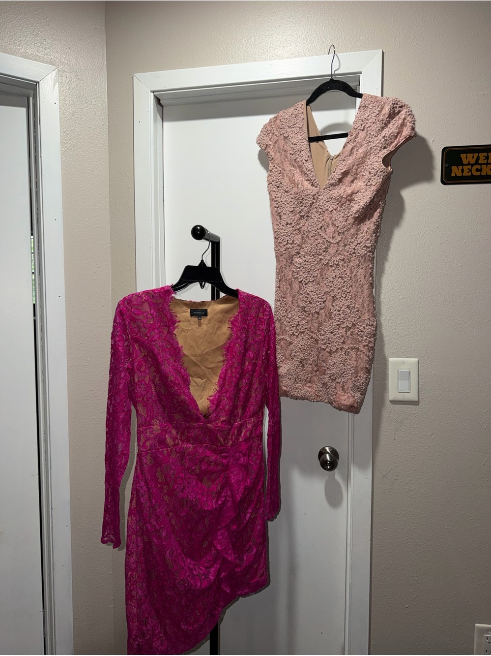 Majorelle + Dress The Population Lace Dress Bundle M Pink Blush